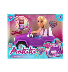 Лялька з аксесуарами 606013 (48) висота ляльки - 13 см, машинка, в коробці