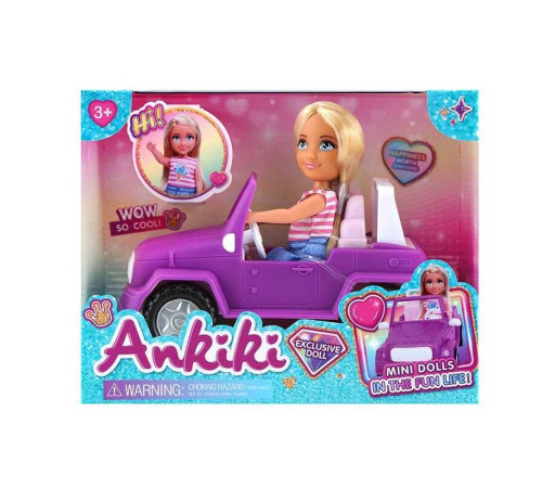 Лялька з аксесуарами 606013 (48) висота ляльки - 13 см, машинка, в коробці – в наличии! Купите сейчас у KAZKOVA