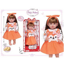 Лялька A 920 D (12/2) гумова, висота - 52 см, прошите волосся, рухомі кінцівки, щітка для волосся, взуття, в коробці