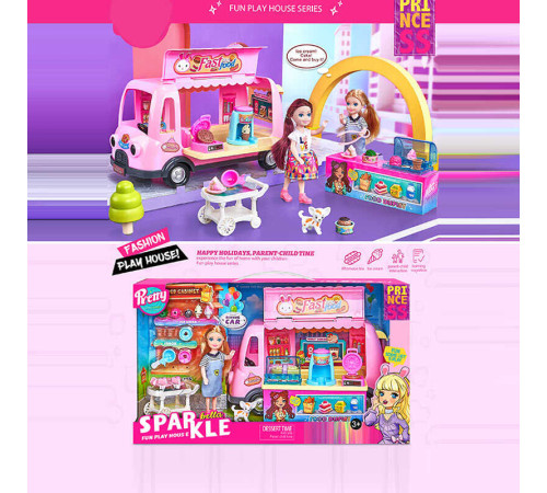 Лялька 7026 (12) 14 см, аксесуари, меблі, в коробці