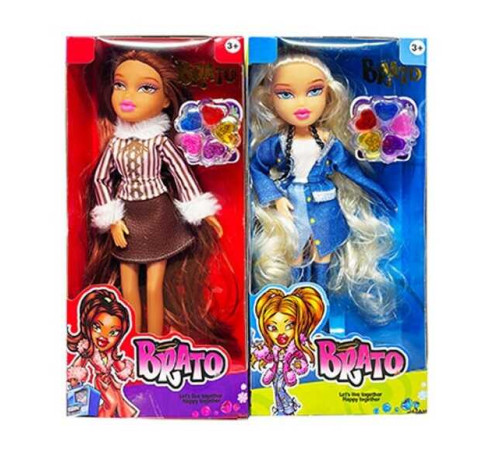 Лялька DK 348 (144/2) 2 види, висота 25.5 см, знімний одяг, шарнірні кінцівки, блиски для губ, в коробці