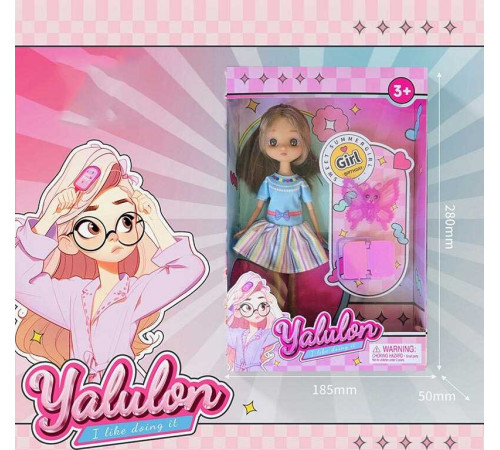 Лялька YL 611-7 (96/2) висота: 24 см, імітація скляних очей, аксесуари, взуття, в коробці