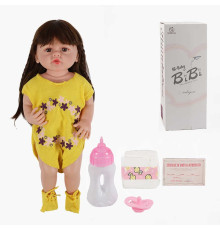 Лялька XBY 5513 (12) висота 52 см, гумова, пляшечка, памперс, соска, в коробці