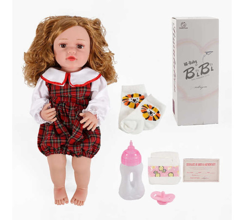 Лялька XBY 5542 (12) висота 52 см, гумова, пляшечка, памперс, соска, шкарпетки, в коробці – в наличии! Купите сейчас у KAZKOVA
