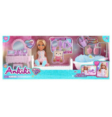 Лялька 606116 (36) висота: 13 см, ліжко, столик, ванна, аксесуари, в коробці
