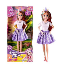 Лялька 8648 B (72) висота: 30 см, шарнірні з’єднання рук, знімний одяг та взуття, голова та руки - гума, тіло та ноги - пластик, аксесуар, в коробці