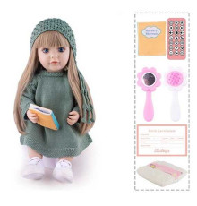 Інтерактивна лялька TK 9768-35 (9) "WToys", ОЗВУЧУВАННЯ УКРАЇНСЬКОЮ МОВОЮ, висота 55 см, пульт, на батарейках, аксесуари, рухає кінцівками, казки, пісні, віршики, скоромовки, відповідає на запитання, звуки тварин, мелодії, повторюшка, в коробці