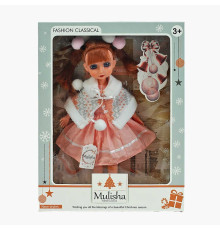 Лялька QJ 120 D (48/2) висота 30 см, накидка, резинки для волосся, в коробці