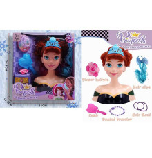 Манекен для зачісок 2801 Штрих = 35431 (48/2) аксесуари, гребінець, в коробці