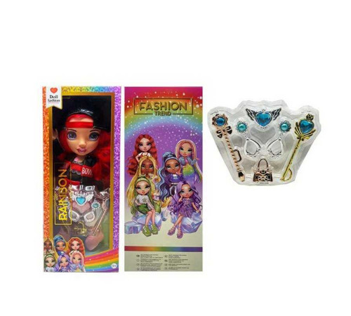 Лялька TK 2034 (72/2) висота 32см, пісня англійською, знімний одяг та взуття, 2 чарівні палички, сумочка, пара сережок, в коробці