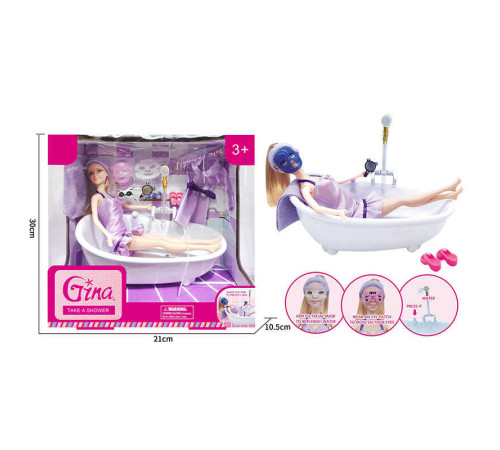 Лялька GN 3993 (36/2) висота: 29см, аксесуари, знімний одяг, ванна, автоматична подача води, в коробці – в наличии! Купите сейчас у KAZKOVA