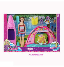 Лялька WG 231 (24/2) намет, каное, аксесуари, висота ляльки 30 см, в коробці