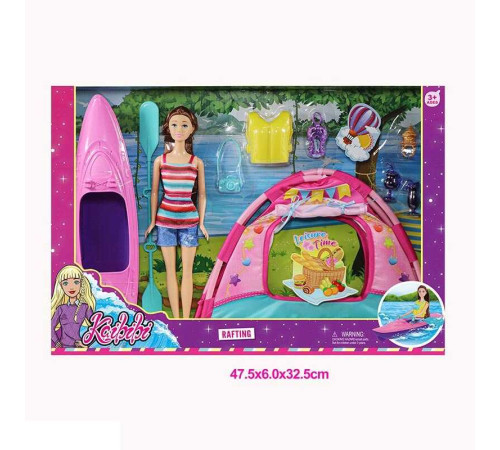 Лялька WG 231 (24/2) намет, каное, аксесуари, висота ляльки 30 см, в коробці – в наличии! Купите сейчас у KAZKOVA