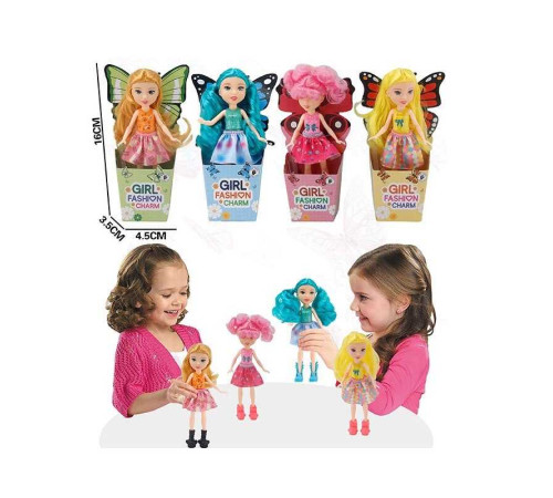 Лялька LK 1436-19 (640/2) висота 15 см, в коробці, ВИДАЄТЬСЯ ТІЛЬКИ МІКС ВИДІВ