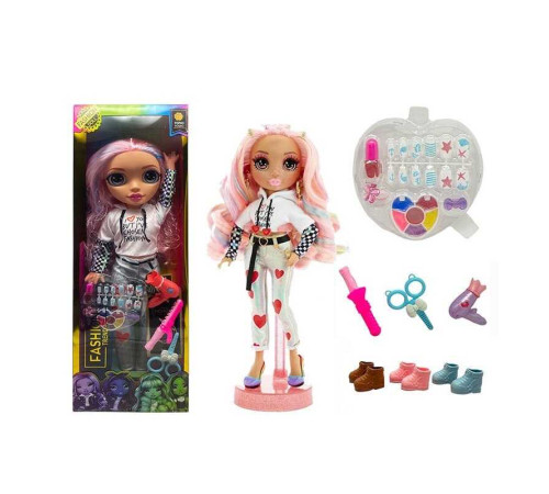 Лялька TK 2325 (24/2) висота 57см, рухливі кінцівки та голова, знімний одяг та взуття, накладні нігті, лак, 2 каблучки, фен, стайлер, в коробці