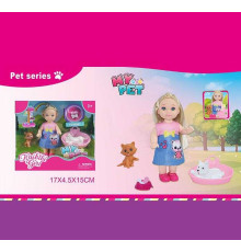 Лялька WG 616 (240/2) 12 см, улюбленці, аксесуари, в коробці