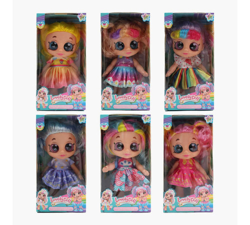 Лялька 212 A (120/2) 6 видів, висота 22см, підсвічування, весела пісенька, гумова голова і кінцівки, знімний одяг, в коробці, ВИДАЄТЬСЯ МІКС – в наличии! Купите сейчас у KAZKOVA