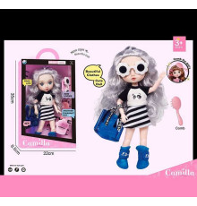 Лялька A 923 J (24/2) висота: 30 см, шарнірні суглоби, імітація скляних очей, аксесуари, гребінець, в коробці