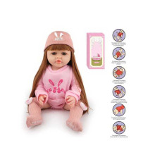 Лялька AFD 8866-19 S (12) висота: 52 см, функціональна, гумова, звуки, прошите волосся, аксесуари, в коробці
