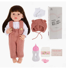 Лялька XBY 5514 (12) висота 52 см, гумова, пляшечка, памперс, соска, в коробці