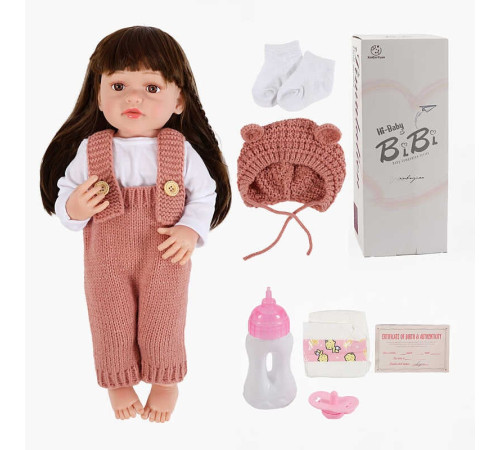 Лялька XBY 5514 (12) висота 52 см, гумова, пляшечка, памперс, соска, в коробці
