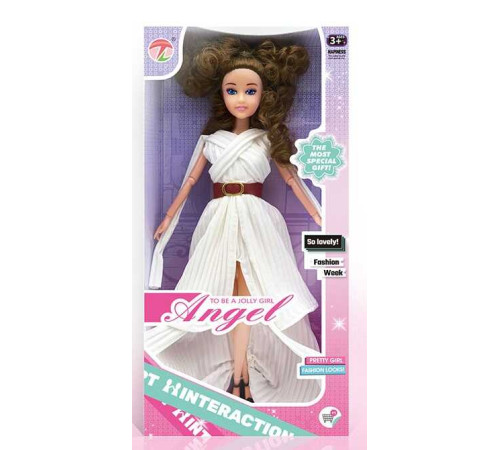 Лялька 28013 (72) висота: 30 см, шарнірні з'єднання, прошите волосся, знімна сукня, знімне взуття, в коробці