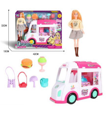 Лялька з машинкою K 054 (18) в коробці