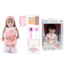 Інтерактивна лялька TK 1250-29 (9) "WToys", ОЗВУЧУВАННЯ УКРАЇНСЬКОЮ МОВОЮ, висота 55 см, пульт, на батарейках, аксесуари, рухає кінцівками, казки, пісні, віршики, скоромовки, відповідає на запитання, звуки тварин, мелодії, повторюшка, в коробці