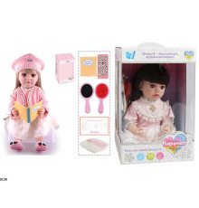 Інтерактивна лялька TK 7560-36 (9) "WToys", ОЗВУЧУВАННЯ УКРАЇНСЬКОЮ МОВОЮ, висота 55 см, пульт, на батарейках, аксесуари, рухає кінцівками, казки, пісні, віршики, скоромовки, відповідає на запитання, звуки тварин, мелодії, повторюшка, в коробці