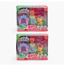 Лялька 4615 (72/2) 2 види, улюбленець, будка, аксесуари, в коробці