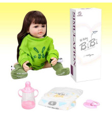 Лялька XBY 5530 (12) висота 52 см, гумова, пляшечка, памперс, соска, в коробці