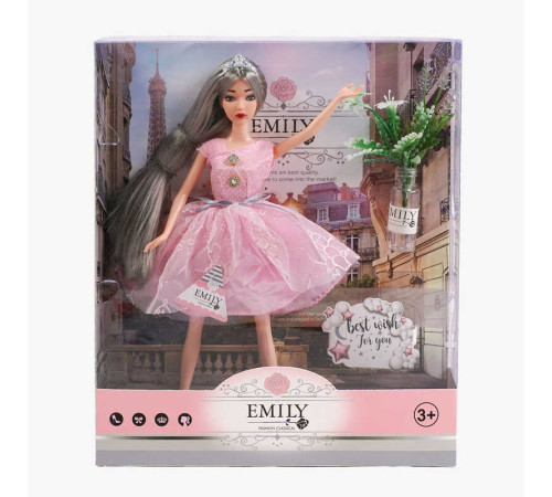 Лялька QJ 117 A (48/2) висота 30 см, аксесуар, штучні квіти, в коробці