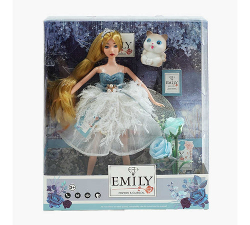 Лялька QJ 126 (48/2) висота 30 см, вихованець, квіти, в коробці