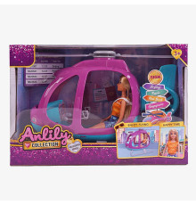 Лялька з аксесуарами 616261 (8) висота ляльки - 30 см, вертоліт, в коробці