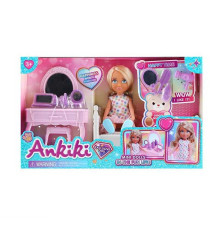 Лялька з аксесуарами 606029 (36) висота ляльки - 13 см, меблі, муляжі косметики, аксесуари для волосся, в коробці