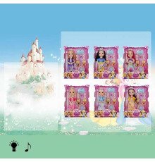 Лялька K 038 X-7 (72/2) музичний чіп, підсвічування, аксесуари, висота 26 см, в коробці, ВИДАЄТЬСЯ МІКС ВИДІВ