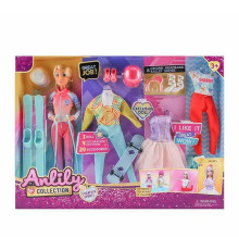 Лялька 616033 (18) висота - 31 см, шарнірні суглоби, гумова голова, 7 додаткових суконь, муляжі прикрас, аксесуари, в коробці