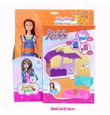 Лялька WG 208 (36/2) 30 см, аксесуари, улюбленці, в коробці