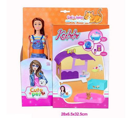 Лялька WG 208 (36/2) 30 см, аксесуари, улюбленці, в коробці