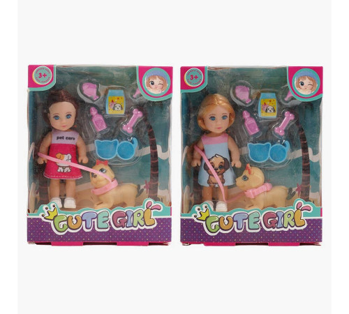 Лялька GN 686 A1 (192/2) 2 види, висота: 11,5 см, аксесуари, песик, знімний одяг, в коробці – в наличии! Купите сейчас у KAZKOVA