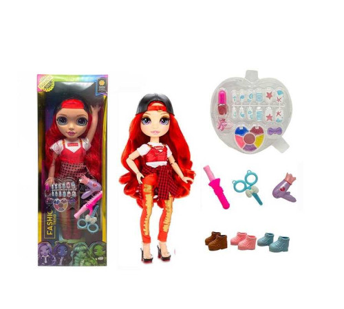 Лялька TK 2326 (24/2) висота 57см, рухливі кінцівки та голова, знімний одяг та взуття, накладні нігті, лак, 2 каблучки, фен, стайлер, в коробці