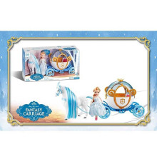 Лялька 118 A (28/2) 15 см, карета, поні, звуки, поні ходить, рухливі елементи, на батарейках, в коробці