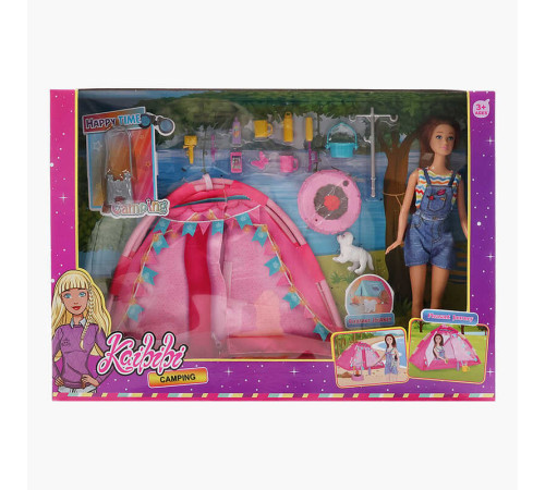 Лялька WG 242 (24/2) висота: 30 см, знімний одяг, рухомі кінцівки, аксесуари, намет, песик, в коробці – в наличии! Купите сейчас у KAZKOVA