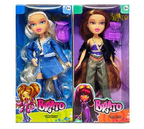 Лялька DK 351 (144/2) 2 види, висота 25.5 см, знімний одяг, шарнірні кінцівки, рюкзак, в коробці