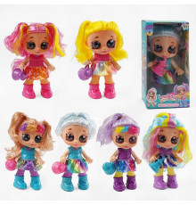 Лялька 212 B (120/2) 6 видів, висота 22см, весела пісенька, підсвічування, гумова голова, знімний одяг, рухливі кінцівки, в коробці, ВИДАЄТЬСЯ МІКС