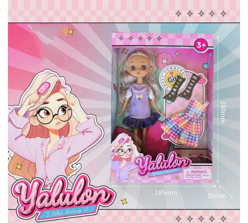 Лялька YL 611-9 (96/2) висота: 24 см, імітація скляних очей, аксесуари, взуття, в коробці