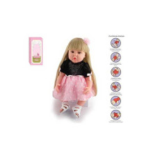 Лялька AFD 8866-3 S (12) висота: 52 см, функціональна, гумова, звуки, прошите волосся, аксесуари, в коробці