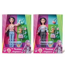 Лялька 8671-18 (36) 2 види, висота: 30 см, шарнірні з’єднання суглобів, знімний одяг та взуття, голова та руки - гума, тіло та ноги - пластик, улюбленець, аксесуари, в коробці