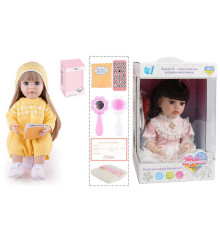 Інтерактивна лялька TK 1273-25 (9) "WToys", ОЗВУЧУВАННЯ УКРАЇНСЬКОЮ МОВОЮ, висота 55 см, пульт, на батарейках, аксесуари, рухає кінцівками, казки, пісні, віршики, скоромовки, відповідає на запитання, звуки тварин, мелодії, повторюшка, в коробці