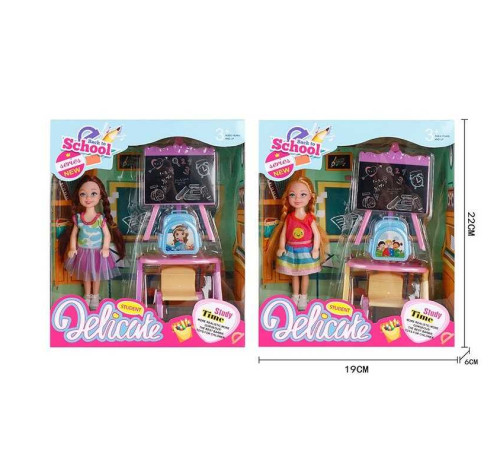 Лялька з меблями 993 (96/2) 2 види, шкільний клас, аксесуари, в коробці